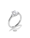 SLAETS Jewellery Ring Trilogy 1.19ct Emerald-cut Diamond (horloges)